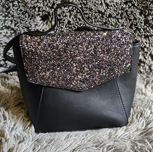 Black Bag with Convertible Straps Crossbody Backpack